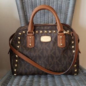 Michael Kors MK logo crossbody satchel